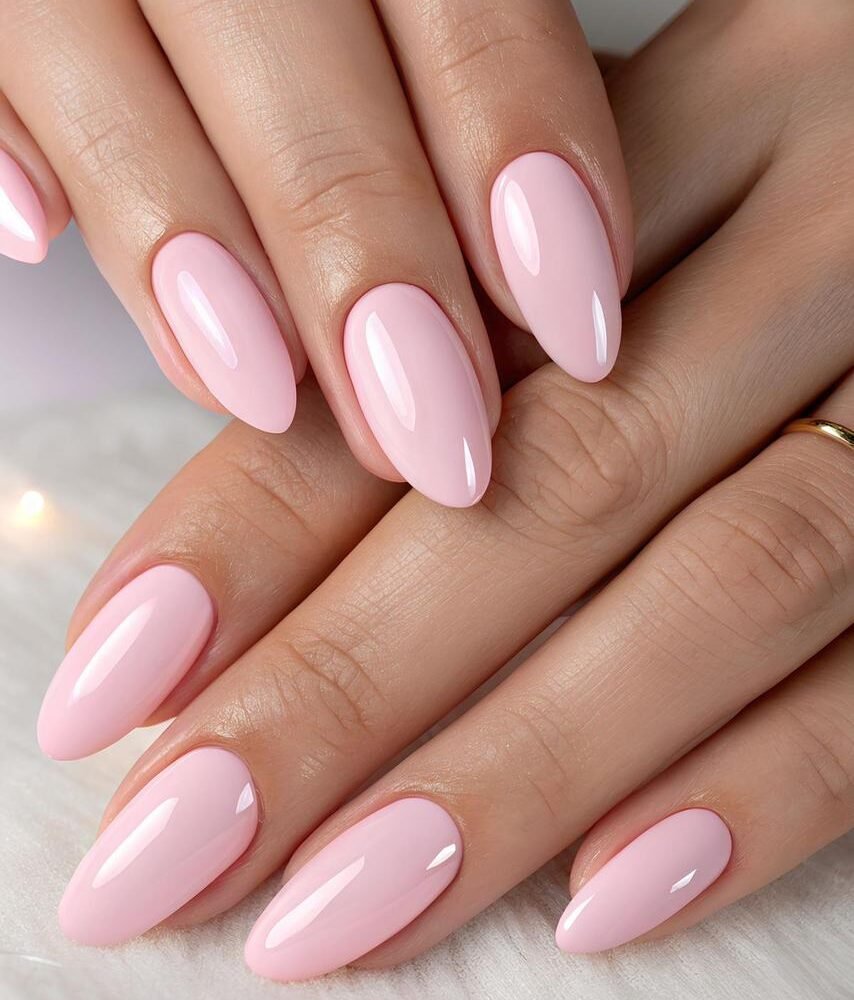 soft baby pink