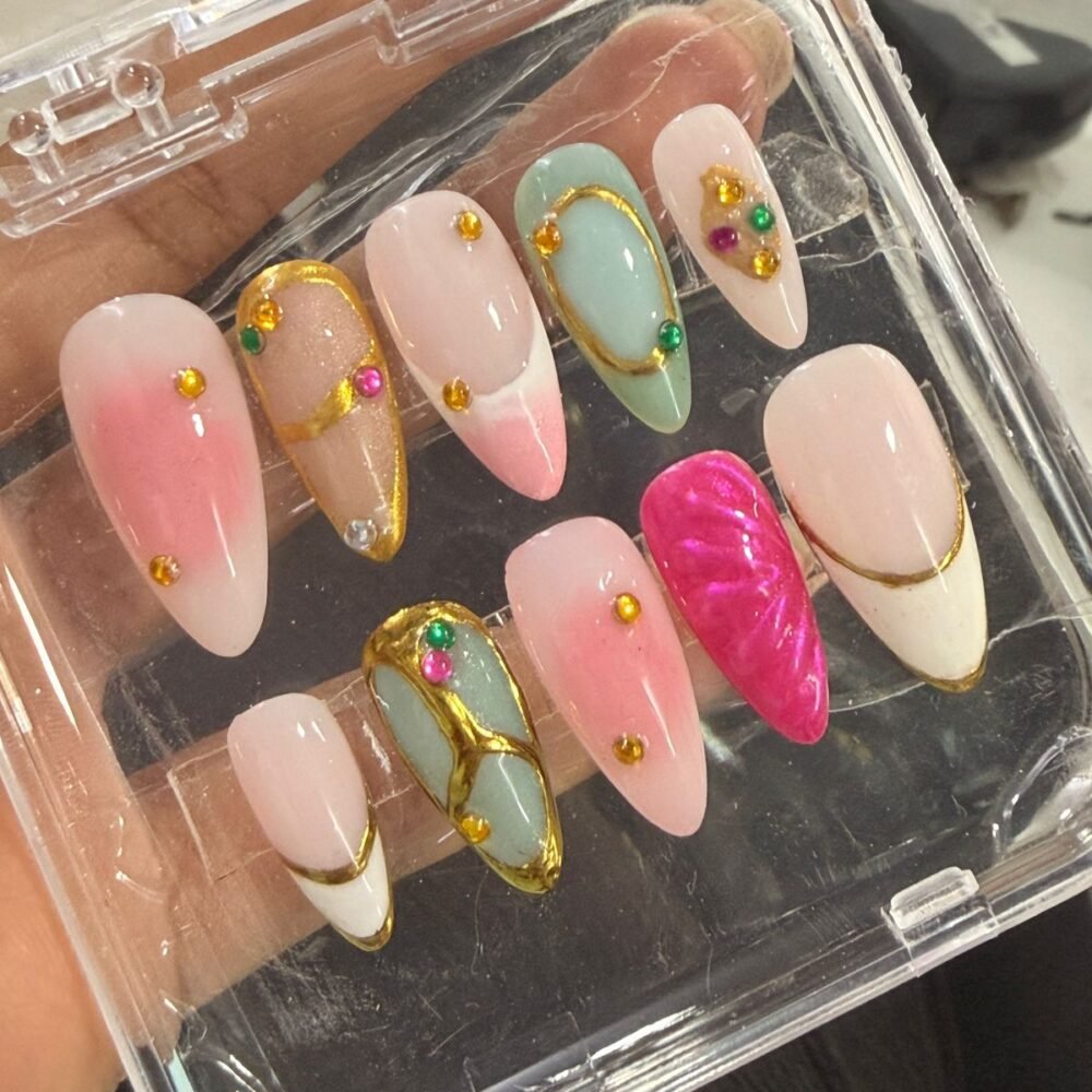elegant almond nail